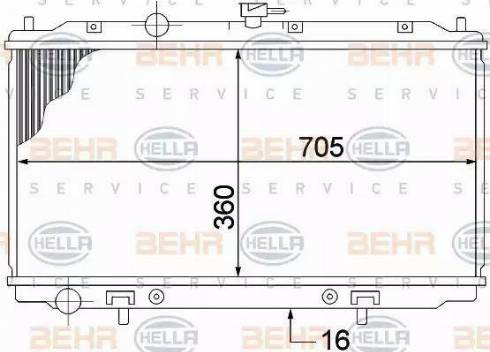 BEHR HELLA Service 8MK 376 770-661 - Radiators, Motora dzesēšanas sistēma ps1.lv