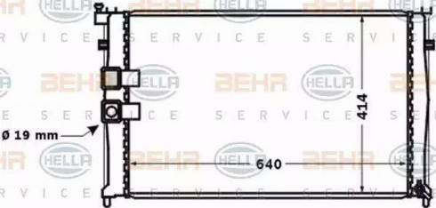 BEHR HELLA Service 8MK 376 771-431 - Radiators, Motora dzesēšanas sistēma ps1.lv