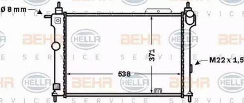 BEHR HELLA Service 8MK 376 771-061 - Radiators, Motora dzesēšanas sistēma ps1.lv