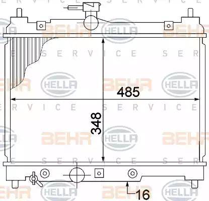 BEHR HELLA Service 8MK 376 773-461 - Radiators, Motora dzesēšanas sistēma ps1.lv