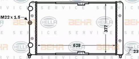 BEHR HELLA Service 8MK 376 773-791 - Radiators, Motora dzesēšanas sistēma ps1.lv