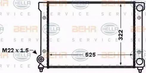 BEHR HELLA Service 8MK 376 773-721 - Radiators, Motora dzesēšanas sistēma ps1.lv