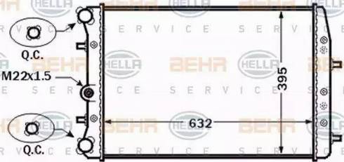 BEHR HELLA Service 8MK 376 772-521 - Radiators, Motora dzesēšanas sistēma ps1.lv