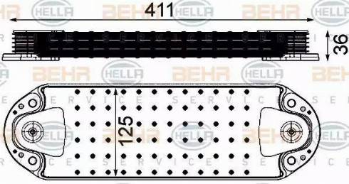 BEHR HELLA Service 8MO 376 906-451 - Eļļas radiators, Motoreļļa ps1.lv