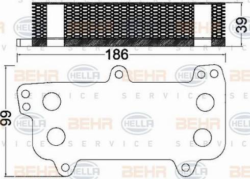 BEHR HELLA Service 8MO 376 797-031 - Eļļas radiators, Motoreļļa ps1.lv