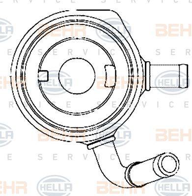 BEHR HELLA Service 8MO 376 797-111 - Eļļas radiators, Motoreļļa ps1.lv