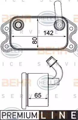 BEHR HELLA Service 8MO 376 751-791 - Eļļas radiators, Motoreļļa ps1.lv