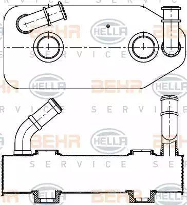 BEHR HELLA Service 8MO 376 787-681 - Eļļas radiators, Automātiskā pārnesumkārba ps1.lv