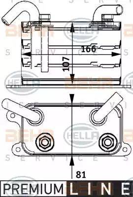 BEHR HELLA Service 8MO 376 729-631 - Eļļas radiators, Motoreļļa ps1.lv