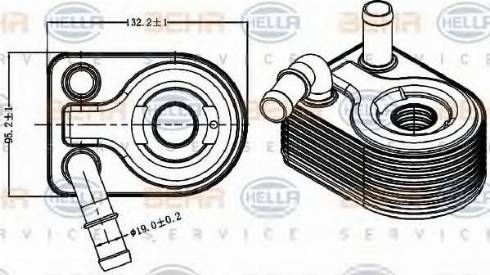 BEHR HELLA Service 8MO 376 729-131 - Eļļas radiators, Motoreļļa ps1.lv