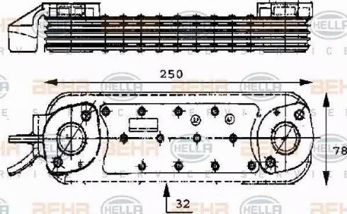 BEHR HELLA Service 8MO 376 725-121 - Eļļas radiators, Motoreļļa ps1.lv