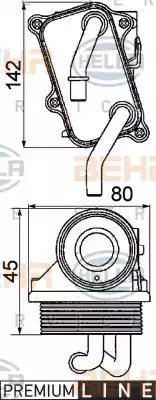 BEHR HELLA Service 8MO 376 725-301 - Eļļas radiators, Motoreļļa ps1.lv