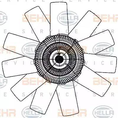 BEHR HELLA Service 8MV 376 906-741 - Ventilators, Motora dzesēšanas sistēma ps1.lv