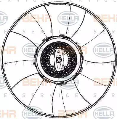 BEHR HELLA Service 8MV 376 906-781 - Ventilators, Motora dzesēšanas sistēma ps1.lv