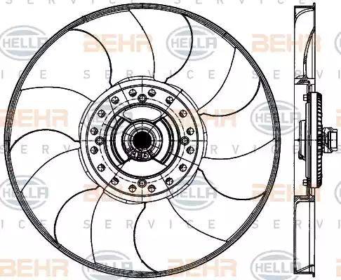 BEHR HELLA Service 8MV 376 906-731 - Ventilators, Motora dzesēšanas sistēma ps1.lv