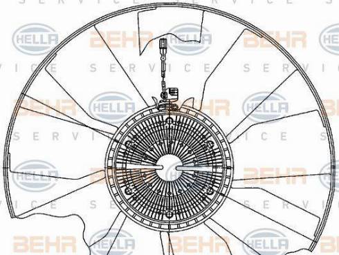 BEHR HELLA Service 8MV 376 906-721 - Ventilators, Motora dzesēšanas sistēma ps1.lv