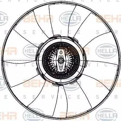 BEHR HELLA Service 8MV 376 907-091 - Ventilators, Motora dzesēšanas sistēma ps1.lv