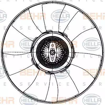 BEHR HELLA Service 8MV 376 907-081 - Ventilators, Motora dzesēšanas sistēma ps1.lv