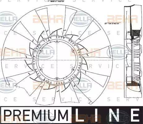 BEHR HELLA Service 8MV 376 791-271 - Ventilatora darba rats, Motora dzesēšanas sistēma ps1.lv