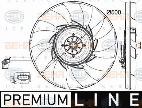 BEHR HELLA Service 8MV 376 758-301 - Ventilators, Motora dzesēšanas sistēma ps1.lv