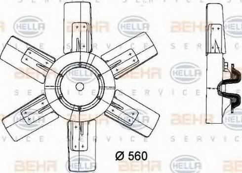 BEHR HELLA Service 8MV 376 730-751 - Ventilators, Motora dzesēšanas sistēma ps1.lv