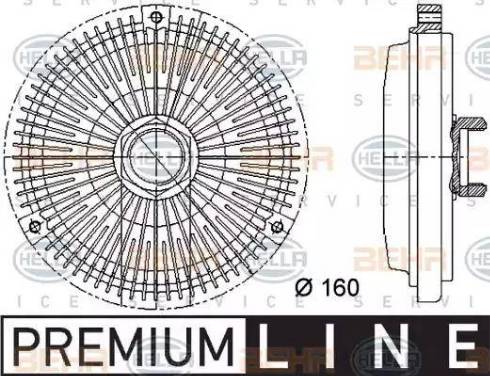 BEHR HELLA Service 8MV 376 733-011 - Sajūgs, Radiatora ventilators ps1.lv