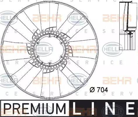 BEHR HELLA Service 8MV 376 733-251 - Ventilatora darba rats, Motora dzesēšanas sistēma ps1.lv