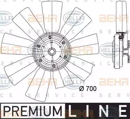 BEHR HELLA Service 8MV 376 727-191 - Ventilators, Motora dzesēšanas sistēma ps1.lv