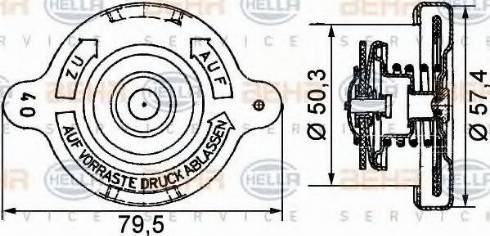 BEHR HELLA Service 8MY 376 742-171 - Vāciņš, Radiators ps1.lv