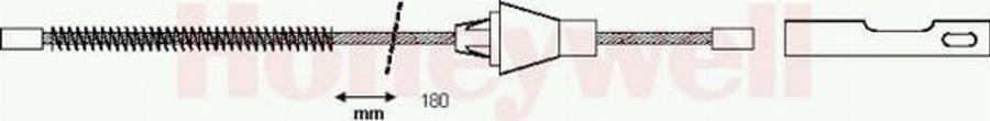 BENDIX 432978 B - Trose, Stāvbremžu sistēma ps1.lv