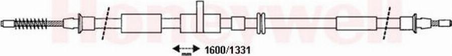 BENDIX 432664B - Trose, Stāvbremžu sistēma ps1.lv