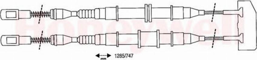 BENDIX 432103 B - Trose, Stāvbremžu sistēma ps1.lv