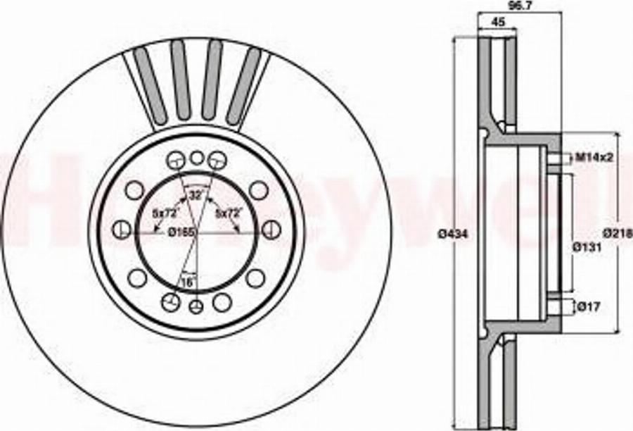 BENDIX 569113B - Bremžu diski ps1.lv