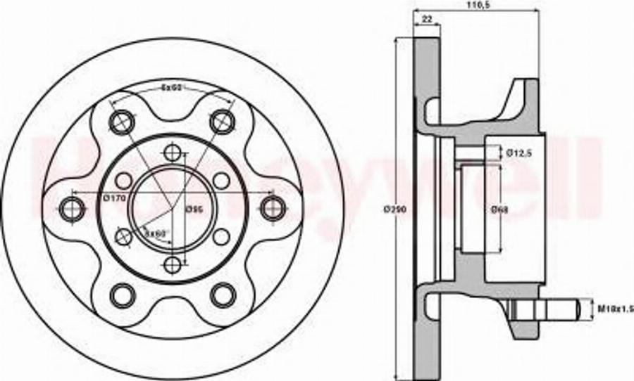 BENDIX 562467B - Bremžu diski ps1.lv