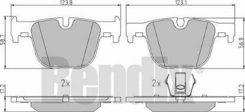 BENDIX 510997 - Bremžu uzliku kompl., Disku bremzes ps1.lv