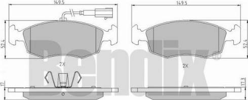 BENDIX 510906 - Bremžu uzliku kompl., Disku bremzes ps1.lv