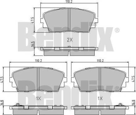 BENDIX 510984 - Bremžu uzliku kompl., Disku bremzes ps1.lv