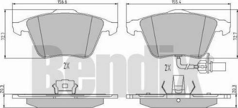 BENDIX 510920 - Bremžu uzliku kompl., Disku bremzes ps1.lv