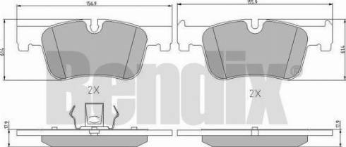 BENDIX 510975 - Bremžu uzliku kompl., Disku bremzes ps1.lv