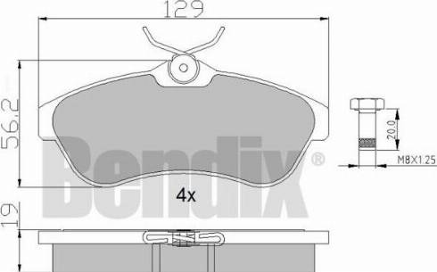 BENDIX 510408 - Bremžu uzliku kompl., Disku bremzes ps1.lv