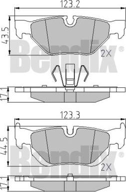 BENDIX 510489 - Bremžu uzliku kompl., Disku bremzes ps1.lv