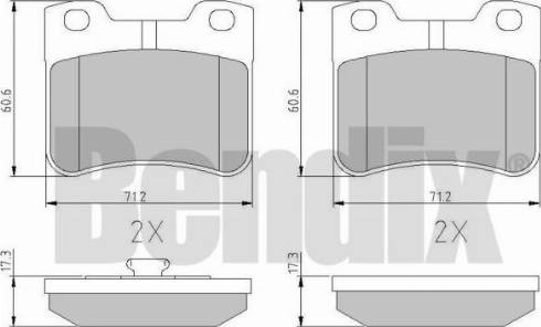 BENDIX 510431 - Bremžu uzliku kompl., Disku bremzes ps1.lv