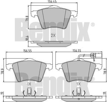 BENDIX 510475 - Bremžu uzliku kompl., Disku bremzes ps1.lv