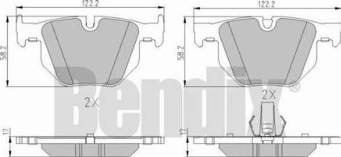 BENDIX 510596 - Bremžu uzliku kompl., Disku bremzes ps1.lv