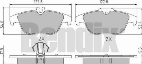 BENDIX 510547 - Bremžu uzliku kompl., Disku bremzes ps1.lv