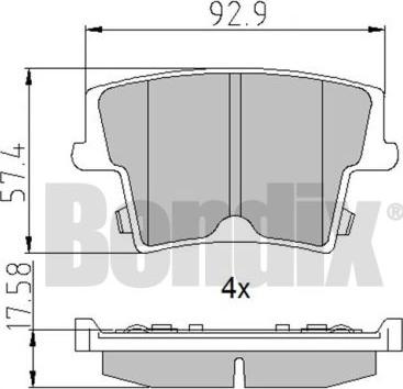 BENDIX 510556 - Bremžu uzliku kompl., Disku bremzes ps1.lv