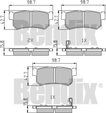 BENDIX 510563 - Bremžu uzliku kompl., Disku bremzes ps1.lv