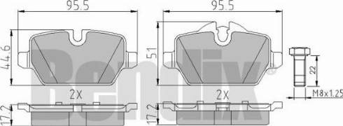 BENDIX 510508 - Bremžu uzliku kompl., Disku bremzes ps1.lv