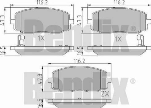 BENDIX 510539 - Bremžu uzliku kompl., Disku bremzes ps1.lv