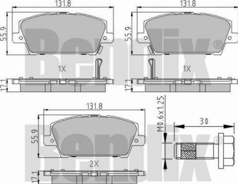 BENDIX 510534 - Bremžu uzliku kompl., Disku bremzes ps1.lv